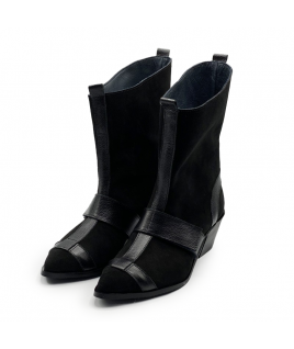 Guilty Boots in Black Velour